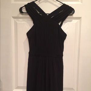 BCBG Black Dress with Crisscross Straps